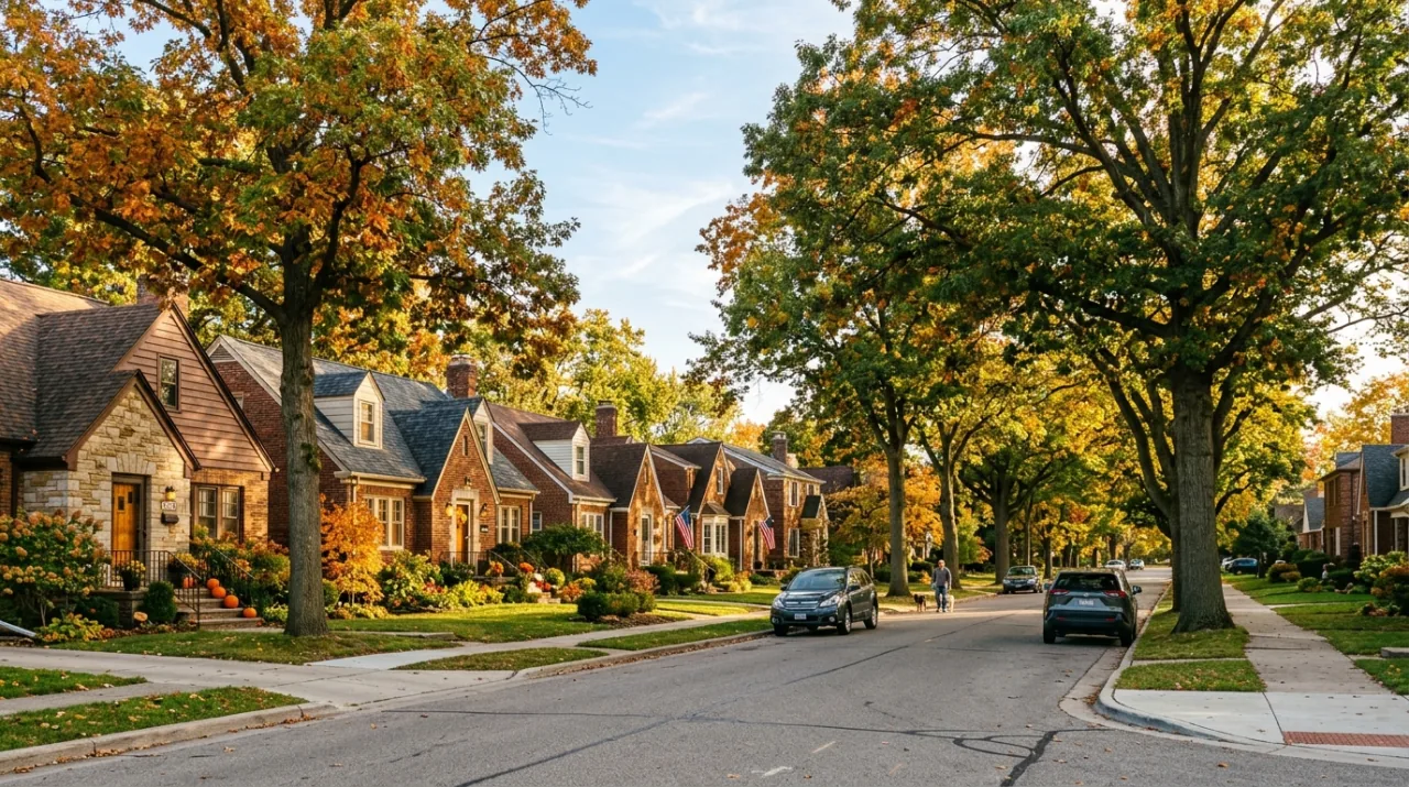 A Downriver Michigan home and neighborhood street